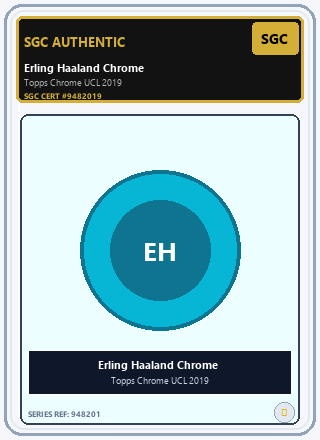 Erling Haaland Chrome Rookie Refractor